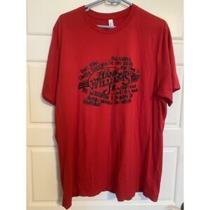 Hank Williams Jr Graphic T Shirt Sz 2XL Music Tour Country Boy Can Survive Red